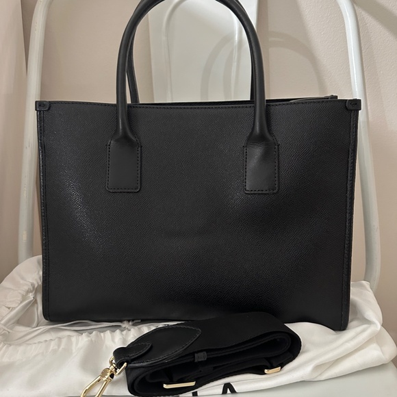 Furla Black Leather Tote Bag w/ Strap - Picture 7 of 7